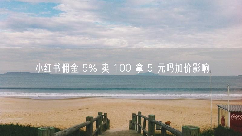 小红书佣金 5% 卖 100 拿 5 元吗加价影响