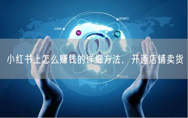 小红书上怎么赚钱的详细方法，开通店铺卖货