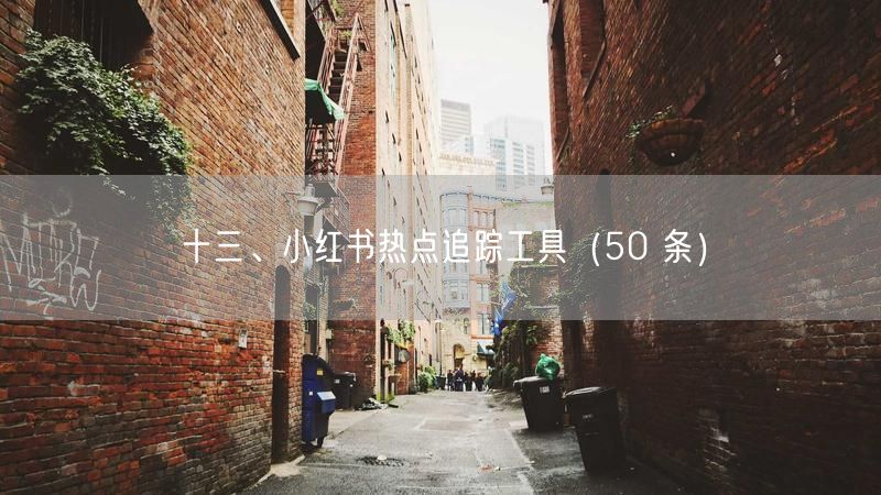 十三、小红书热点追踪工具（50 条）