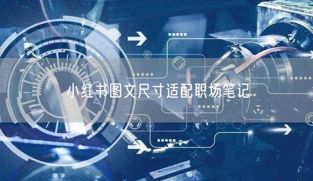 小红书图文尺寸适配职场笔记