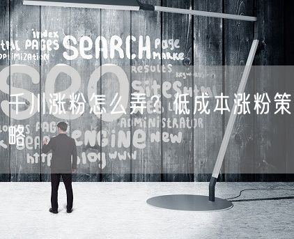 千川涨粉怎么弄？低成本涨粉策略