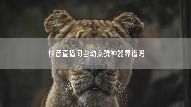 抖音直播间自动点赞神器靠谱吗
