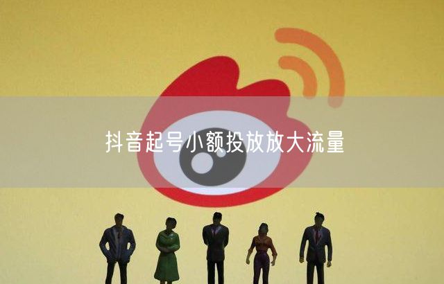 抖音起号小额投放放大流量