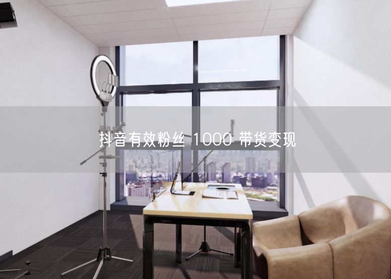 抖音有效粉丝 1000 带货变现