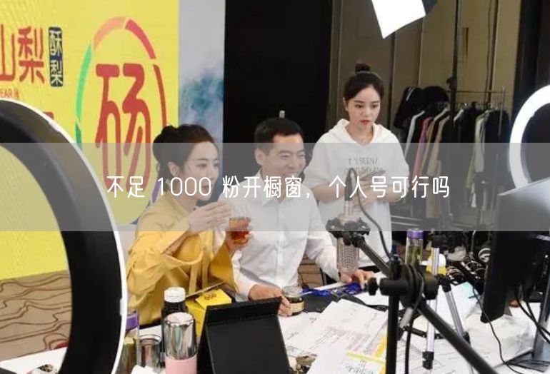 不足 1000 粉开橱窗，个人号可行吗