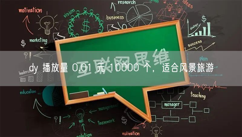 dy 播放量 0.01 元 10000 个，适合风景旅游