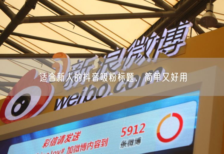适合新人的抖音吸粉标题，简单又好用