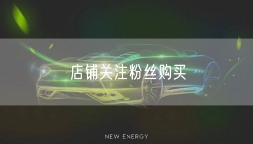 店铺关注粉丝购买