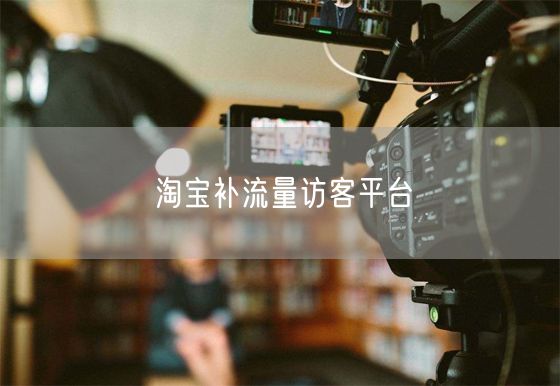 淘宝补流量访客平台
