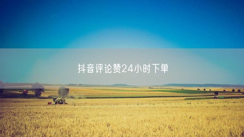 抖音评论赞24小时下单