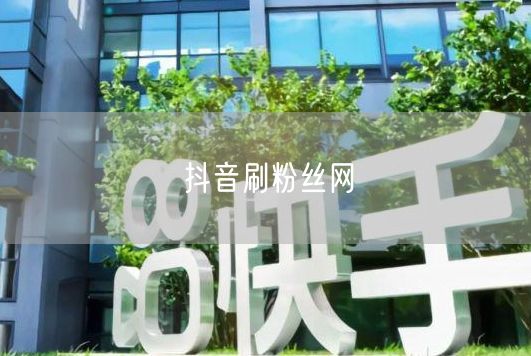 抖音刷粉丝网
