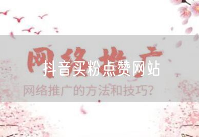 抖音买粉点赞网站