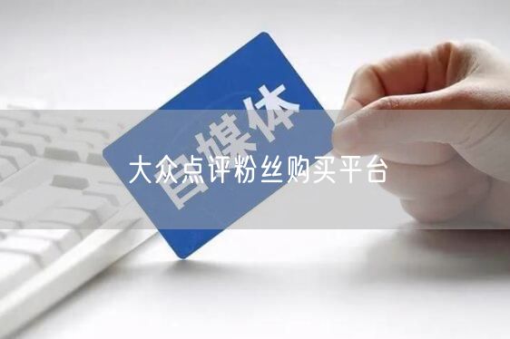大众点评粉丝购买平台