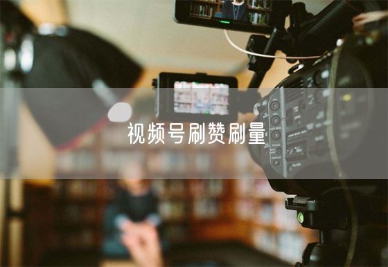 视频号刷赞刷量